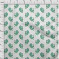thumbnail image 3 of oneOone Cotton Silk Fabric Peacock Block Printed Fabric 1 Yard 42 Inch Wide, 3 of 4