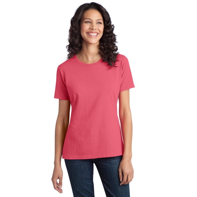 Port & Company T-Shirt en Coton Filé à l'Anneau pour Femmes LPC150