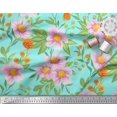 thumbnail image 3 of Soimoi Poly Georgette Fabric Leaves & Wild Flower Print Fabric by the Yard 52 Inch Wide, 3 of 3