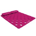 thumbnail image 1 of Airhead Sun Comfort Suede Double Swimming Pool Mattress Float, Raspberry Pink, 1 of 2