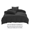 thumbnail image 3 of Fwttom All-Season Bedding Set - 4-Piece Washable Solid Color Bed Sheet Duvet Cover and Pillowcases, 3 of 9