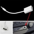 thumbnail image 1 of USB 2.0 Female to 3.5mm Male Plug AUX Audio Adapter Cable Converter for Car, 1 of 8
