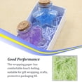 thumbnail image 4 of Relayinert 1 Pack Lafite Paper Raffia Filler Colorful Shredded Box Packaging Decoration Practical Wedding Party Easter New Year Light green, 4 of 7