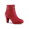 thumbnail image 1 of Unique Bargains Bottines à Talon à Bout Rond à Fermeture Éclair pour Femmes, 1 of 8