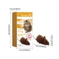 thumbnail image 3 of Meitianfacai Interactive Mouse Cat Toys Automatic Moving Mice Toy for Indoor Cats Exercise Electric Real Mouse Sound Kitty Toy with Magic Tail Battery Support(Brown), 3 of 9