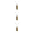 thumbnail image 1 of maskred Hexagon Column Charm Findings Handmade Holiday Hanging Pendants Crystal Necklace Earring Keychains Decorations Unakite 3Set, 1 of 6