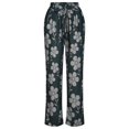 thumbnail image 3 of Pantalon Long Décontracté d'Été pour Femmes, Imprimé, Bandage, 3 of 7