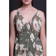 thumbnail image 4 of Bimba Robe Longue à Imprimé Floral pour Femmes, Bretelles Spaghetti, Col en V, Maxi, Tenue de Plage - X-Grand, 4 of 4