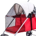 thumbnail image 5 of Dog Stroller, 4 Wheels Folding Pet Stroller Portable Cat Puppy Jogging Stroller with Multi Facetedfor Puppy Cats Rats Rabbits Outings, 5 of 5