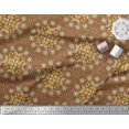 thumbnail image 2 of Soimoi Polyester Crepe Fabric Moroccan Damask Print Fabric by The Yard 42 Inch Wide, 2 of 3