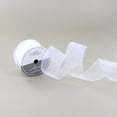 thumbnail image 3 of UNIQUE CREATIV, Ribbon, Organza, Light White, 38mm × 2.7m (1.5" × 9ft), 3 of 4