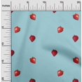 thumbnail image 2 of oneOone Viscose Chiffon Fabric Strawberry Fruit Print Fabric BTY 42 Inch Wide, 2 of 4