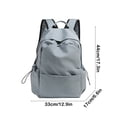 thumbnail image 3 of Unisex Backpack For Junior High High School Students Large Capacity Travel Bag Simple Design Durable School Bag Laptop Book Carrier Blue Color F-039 Blue, 3 of 6