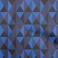 thumbnail image 1 of oneOone Viscose Chiffon Medium Blue Fabric Geometric Craft Projects Decor Fabric Printed By The Yard 42 Inch Wide, 1 of 4