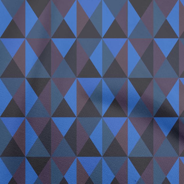 oneOone Rayon Medium Blue Fabric Geometric Craft Projects Decor Fabric Printed By The Yard 56 Inch Wide