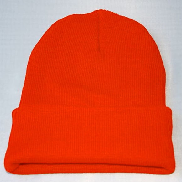 Unisex Slouchy Knitting Beanie Hip Hop Cap Warm Winter Ski Hat sun hats for women Hat for women Orange