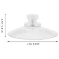 thumbnail image 3 of 10 Pcs Ventouses Ventouses PVC Transparentes pour Porte-Fenêtre Murale en Verre, 3 of 9