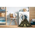 thumbnail image 2 of Ahgly Company Tapis Rond Lavable en Machine Intérieur Transitionnel Gris Minuit, 4 Pieds Rond, 2 of 7
