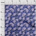 thumbnail image 2 of oneOone Tissu Popeline de Coton Bleu Floral Rétro Tissu pour Robe Tissu Imprimé au Mètre 42 Pouces de Large, 2 of 5