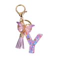thumbnail image 4 of lionlar Porte-Clés en Résine Ornements Filles Femmes Cadeaux Alphabet Anglais Porte-Clés Y Y, 4 of 9