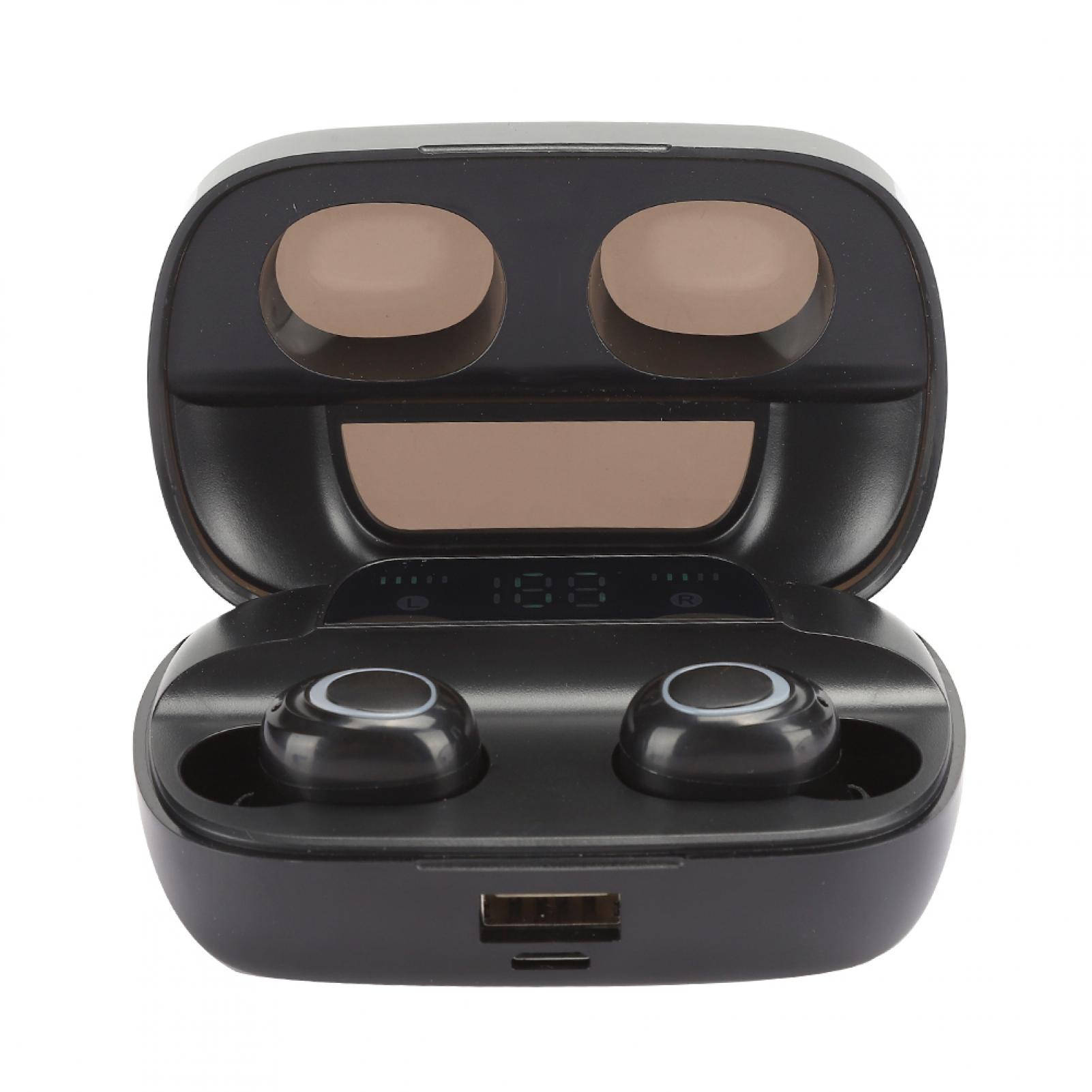 Earbuds, Noise Cancelling  Earbuds Headphones In Ear Binaural Stereo   Earphone, LED Digital Battery Display 2200Mah