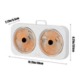 thumbnail image 3 of Fans for Bedroom Double Headed Bidirectional Wall Mounted Desktop Portable Fan with Three Adjustable High Wind Speed Fans, Suitable for Home Office, Camping, And Bedroom Use, 3 of 7