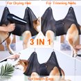 thumbnail image 3 of Pet Grooming Hammock Harness for Dogs Cats Breathable Mesh Dog Restraint Sling, 3 of 7