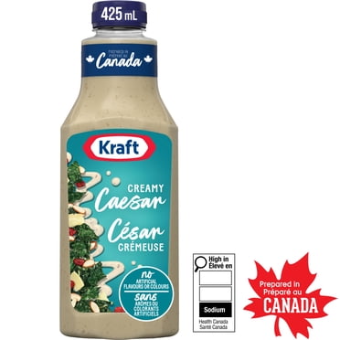 Kraft Creamy Caesar Salad Dressing, 425 mL Bottle