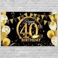 thumbnail image 1 of Birthday Party Banner Home Birthday birthday theme Theme Backdrop Background Wall Decoration, 40 Years Old, 1 of 1