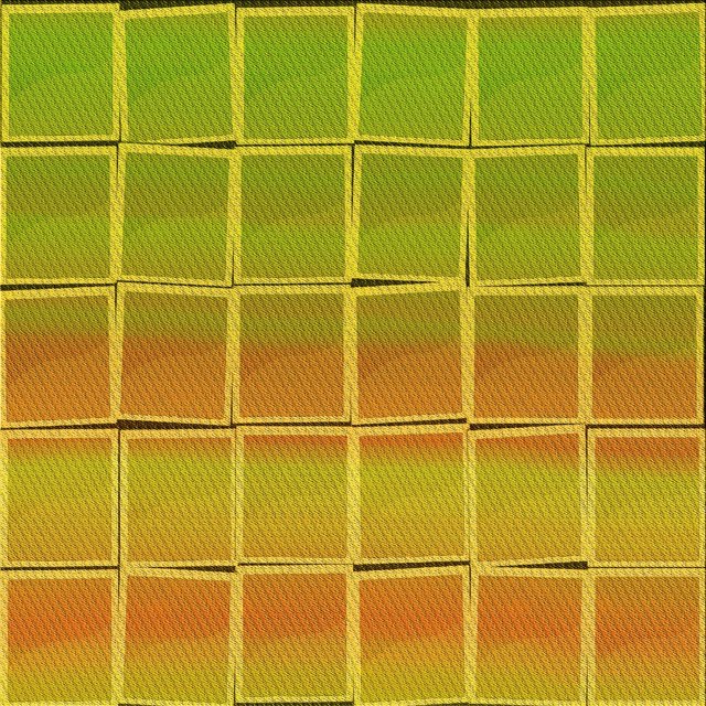 Ahgly Company Tapis d'Intérieur Lavable à la Machine, Carré, Transitionnel, Brun Doré Jaune, Tapis de Zone, 4 Pieds Carré