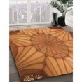 thumbnail image 3 of Ahgly Company Tapis Rectangulaire d'Intérieur Lavable en Machine Orange Transitionnel, 2 Pieds x 4 Pieds, 3 of 7
