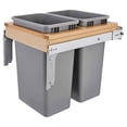 thumbnail image 1 of Rev-A-Shelf Pullout Top Mount Trash Can w/ Soft-close, 50 qt, 4WCTM-2150BBSCDM-2, 1 of 13