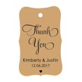 thumbnail image 1 of 100 Pcs Merci Personnalisé Hang Tags Personnalisé Cadeau de Faveur de Mariage Papier Tags, 1 of 1