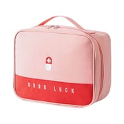 First Aid Bags Empty Portable First Aid Kit, Travel Storage Bag, with Mini Medicals Supplies Bag, Suitable for Family Outdoor Hiking, Camper, Office and Workplace Empty First Aid Bag