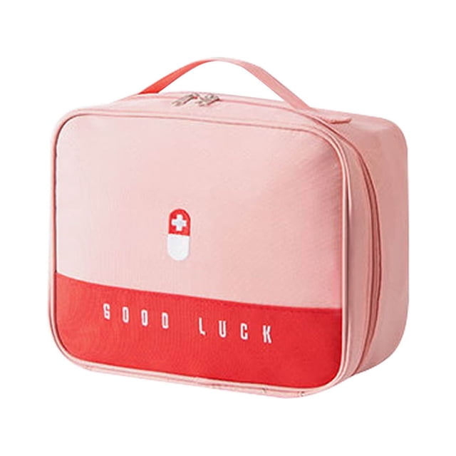 Pompotops Trousse de Premiers Soins Portable, Sac de Rangement de Voyage, avec Mini Sac pour Fournitures Médicales, Convient à la Randonnée Familiale en Plein Air, au Campeur, au Bureau et au Lieu de Travail Liquidation