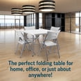 thumbnail image 3 of NPS BT3636 36x36 Pouces Table Pliante Moderne en Plastique Robuste en Gris Moucheté, 3 of 5