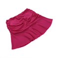 thumbnail image 4 of Female Solid Color High Waist Pleated Skirt Ruffled Short Dress S-L, 4 of 9
