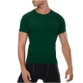 thumbnail image 1 of Kaemgyyd Chandail de Compression Homme Respirant à Manches Courtes Ajusté Athlétique Sport sous-Vêtement Séchage Rapide Extensible Course Entraînement Hauts, 1 of 4