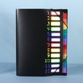 thumbnail image 2 of SIYTUAU Black Plastic Accordion File Folder 12.8X9.6X1.2 Inches 12 Pocket Organizer For Office Paperwork Documents Storage Portfolio Durable Polypropylene Material Black, 2 of 6