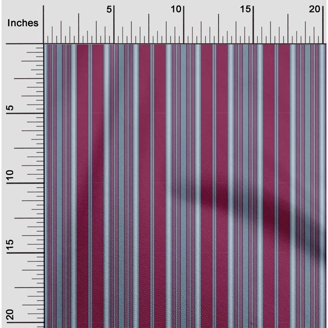 oneOone Cotton Poplin Fabric Multicolor Stripe Print Sewing Fabric BTY 56 Inch Wide