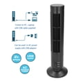 thumbnail image 4 of Tower Fan, Quiet 2 Speeds Bladeless USB Portable Cooling Fan Nature Wind Simulate Power Saving Space Saving Non Slip  Fan for Balancing ABS Electronic Components, 4 of 7