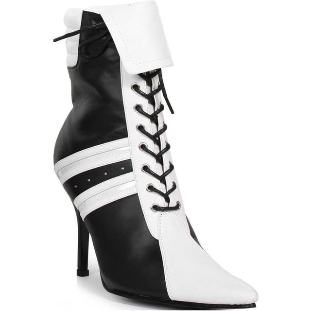 Ellie Shoe E-457-REF 4.5" Heel Ankle Referee Boot 10 / Black