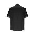 thumbnail image 4 of EGNMCR Chemise Décontractée pour Homme à Manches Courtes, Col à Revers, Couleurs Contrastantes, Blouse T-shirt à Col Rabattu, 4 of 5