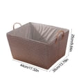 thumbnail image 2 of Jubipavy Clothing Storage Containers Laundry Basket Foldable Laundry Basket Dirty Laundry Basket Protective Sisal Rope Handle For College Dorms Bathroom Bedroom Laundry Hamper, 2 of 6