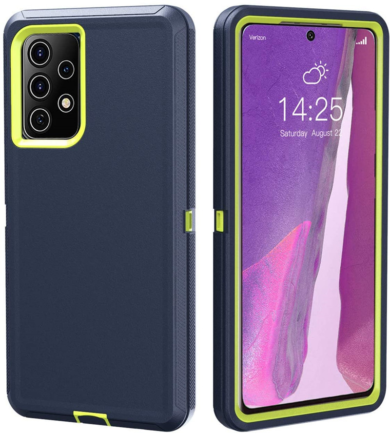 [PST] Samsung Galaxy A53 5G Hard Defender Case, Anti-Drop Triple 3 Layers Shockproof Heavy Duty Defender Hard Case Cover