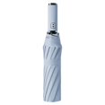 thumbnail image 1 of Thinsony Large Reverse Folding Umbrella Reflective Stripe Umbrellas Sunshade No LED/Sky Blue 1Set, 1 of 6