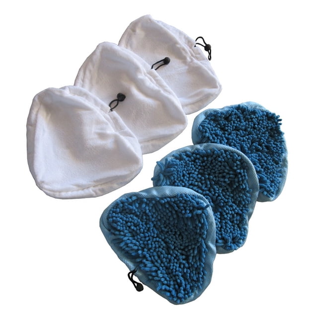 ziyahi 6pieces Effective Cleaning Washable And Reusable Steam Swob Pads Replacement As Shown 1Set