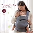 thumbnail image 2 of Momcozy Baby Carrier Newborn to Toddler Ergonomic, Cozy and Lightweight Infant Carrier for 7-44lbs, Effortless to Put On, Ideal for Hands-Free Parenting, Enhanced Lumbar Support, 2 of 7