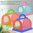 thumbnail image 4 of 1 Set Critter Viewer Box with Tweezers Magnifying Glass Portable Handle Mesh Kids Outdoor Nature Exploration Small Animal Catcher Observation Container Boys Girls Gift, 4 of 7