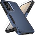 thumbnail image 1 of KOMI for Samsung Galaxy S25 Plus Case with HD Screen Protector, 10 FT Military Grade Drop Protection, Anti-Slip Phone Case, Blue, 1 of 5